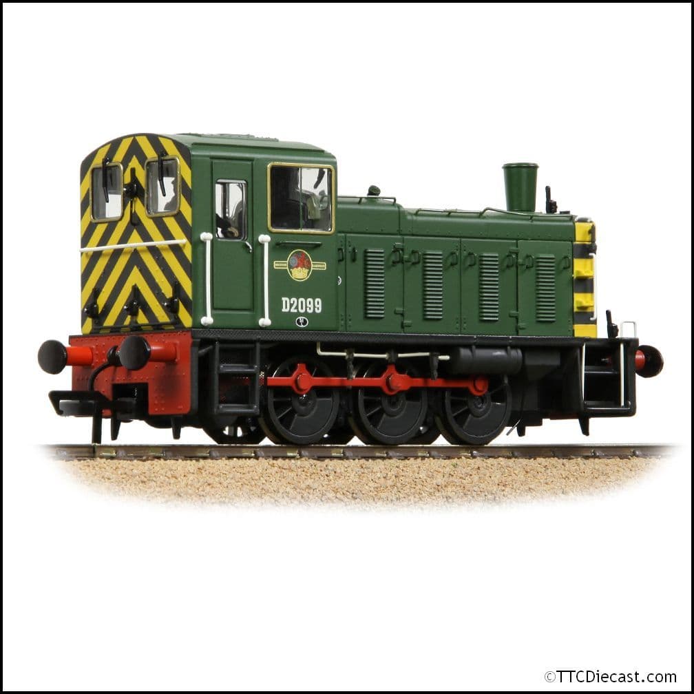 Bachmann 31-364B Class 03 D2099 BR Green (Wasp Stripes) [W], OO Gauge