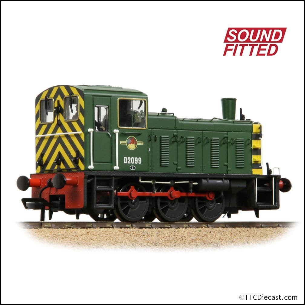Bachmann 31-364BSF Class 03 D2099 BR Green (Wasp Stripes) [W], OO Gauge