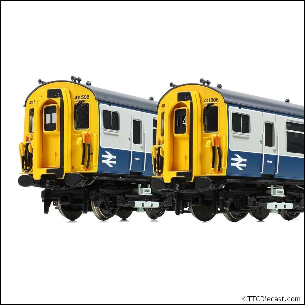 Bachmann 31-421 Class 411 4-CEP 4-Car EMU (Refurb) 411506 BR Blue & Grey, OO Gauge