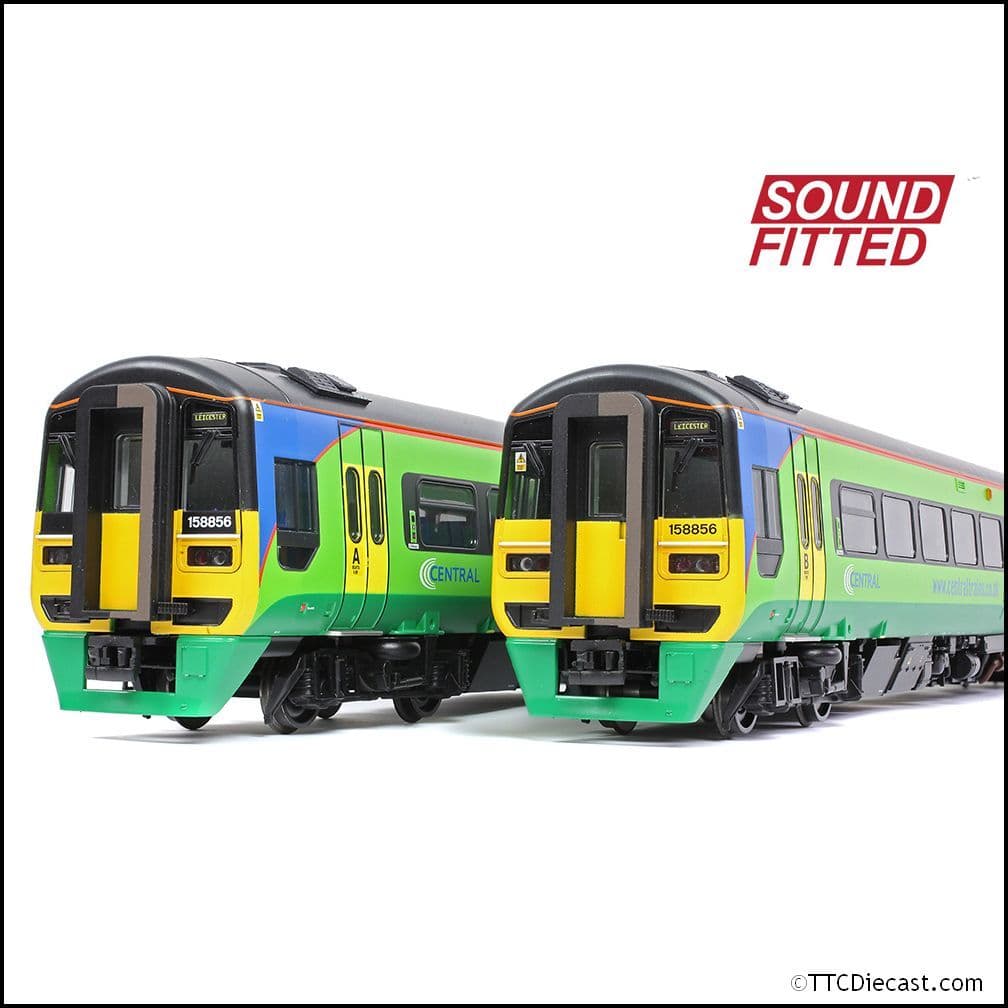 Bachmann 31-516ASF Class 158 2-Car DMU 158856 Central Trains, OO Gauge