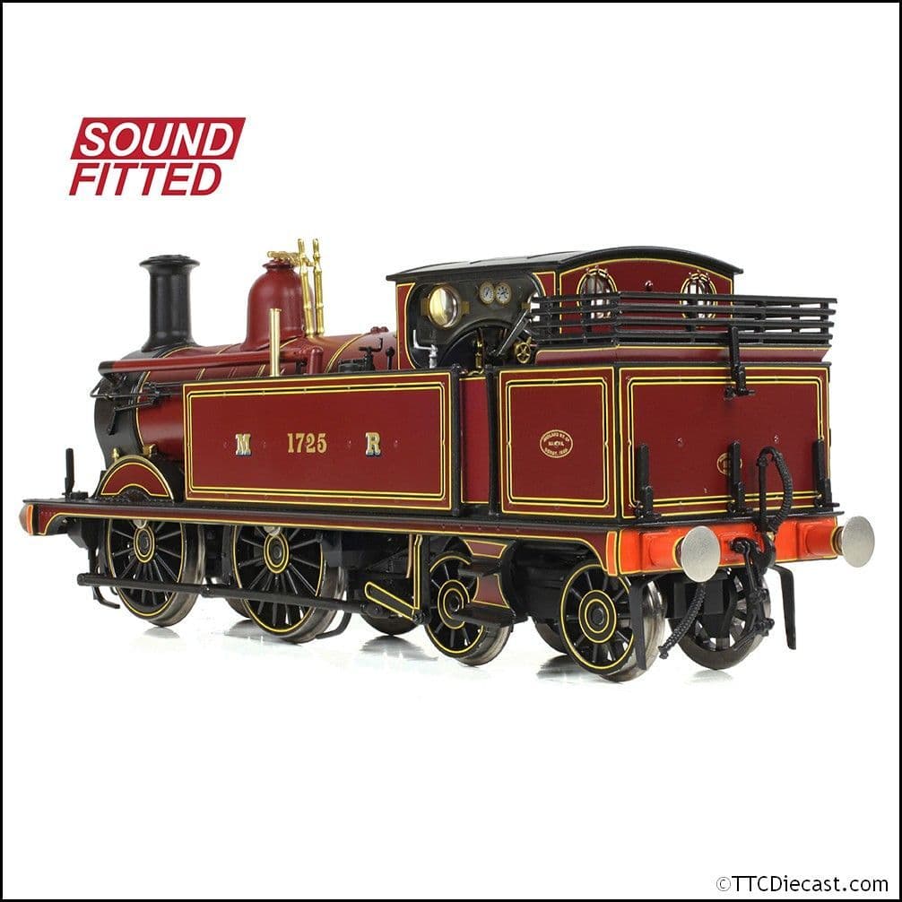 Bachmann 31-740ASF MR 1532 Tank 1725 Midland Railway Crimson Lake, OO Gauge