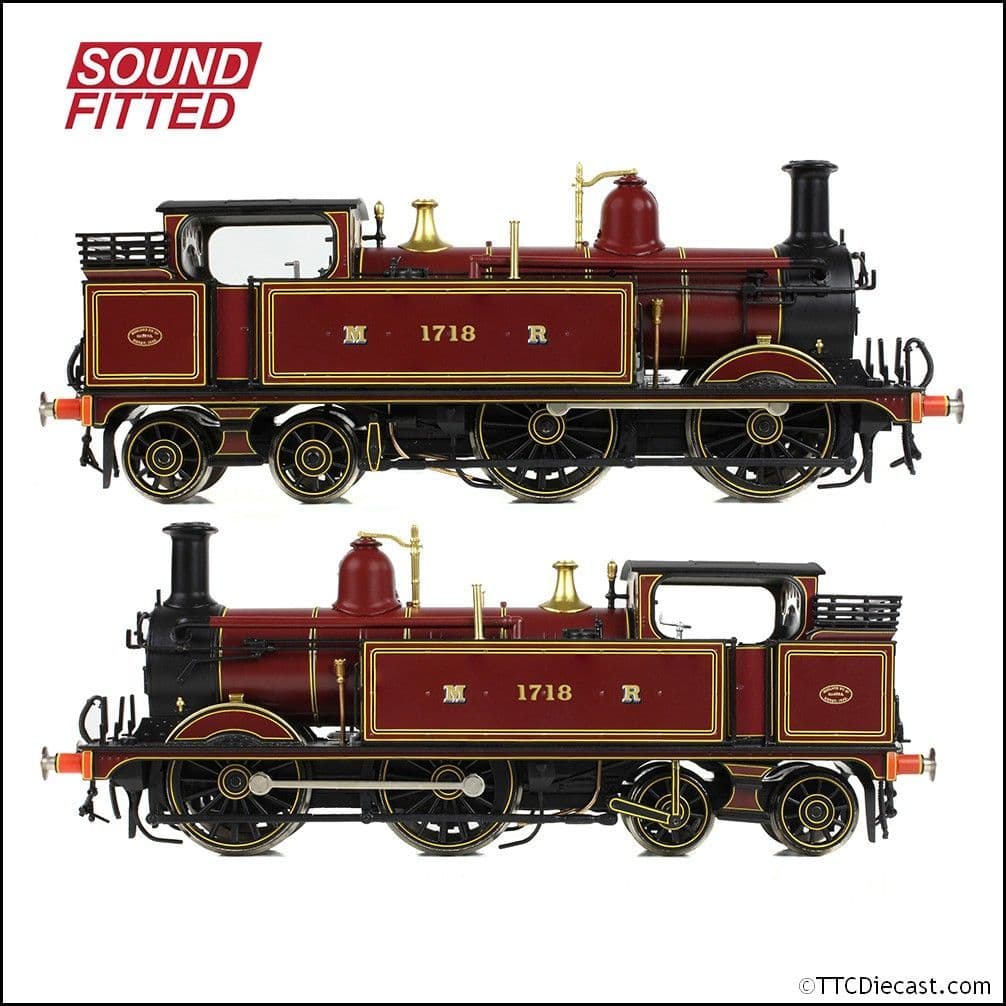 Bachmann 31-740BSF MR 1532 Tank 1718 Midland Railway Crimson Lake, OO Gauge