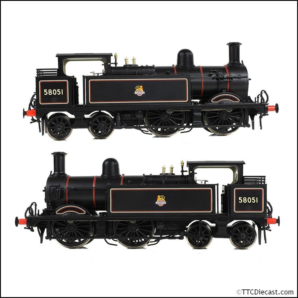 Bachmann 31-742A MR 1532 (1P) Tank 58051 BR Lined Black (Early Emblem), OO Gauge