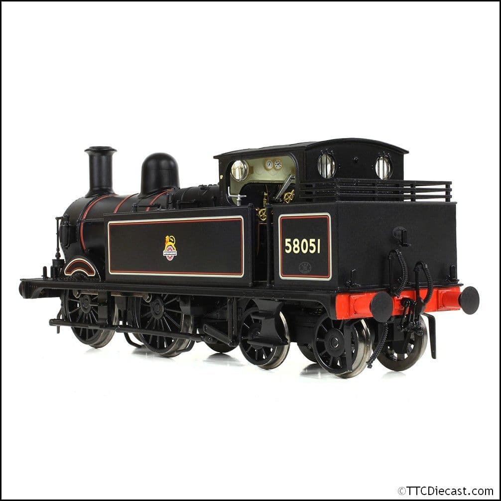 Bachmann 31-742A MR 1532 (1P) Tank 58051 BR Lined Black (Early Emblem), OO Gauge