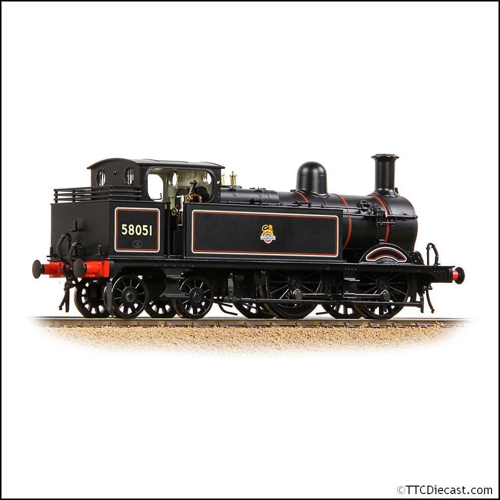 Bachmann 31-742A MR 1532 (1P) Tank 58051 BR Lined Black (Early Emblem), OO Gauge