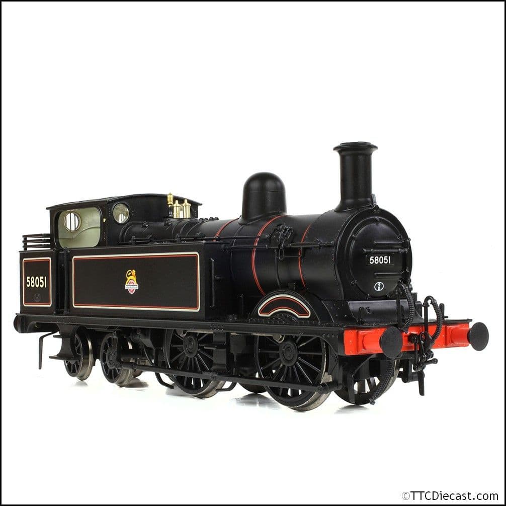 Bachmann 31-742A MR 1532 (1P) Tank 58051 BR Lined Black (Early Emblem), OO Gauge