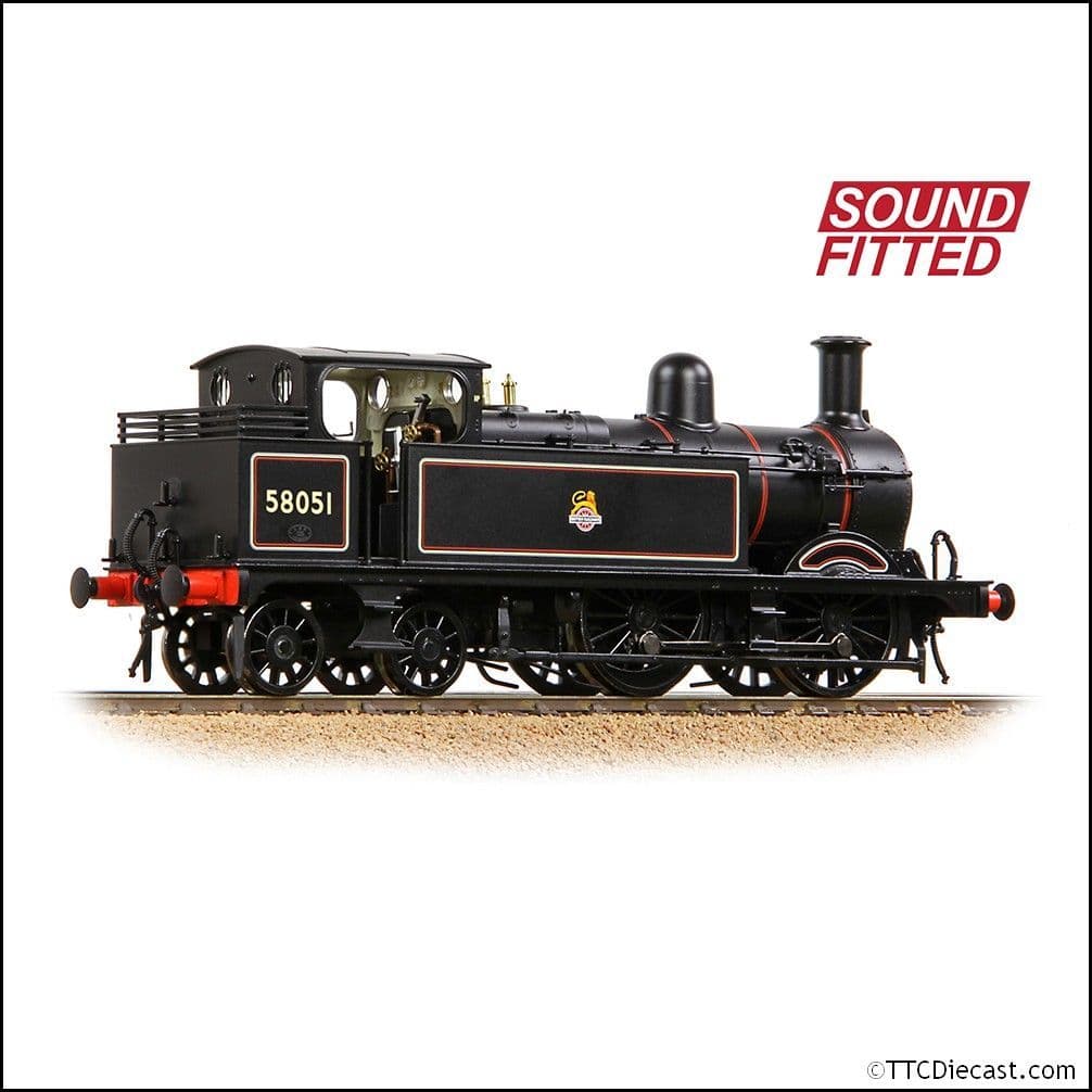 Bachmann 31-742ASF MR 1532 (1P) Tank 58051 BR Lined Black (Early Emblem), OO Gauge
