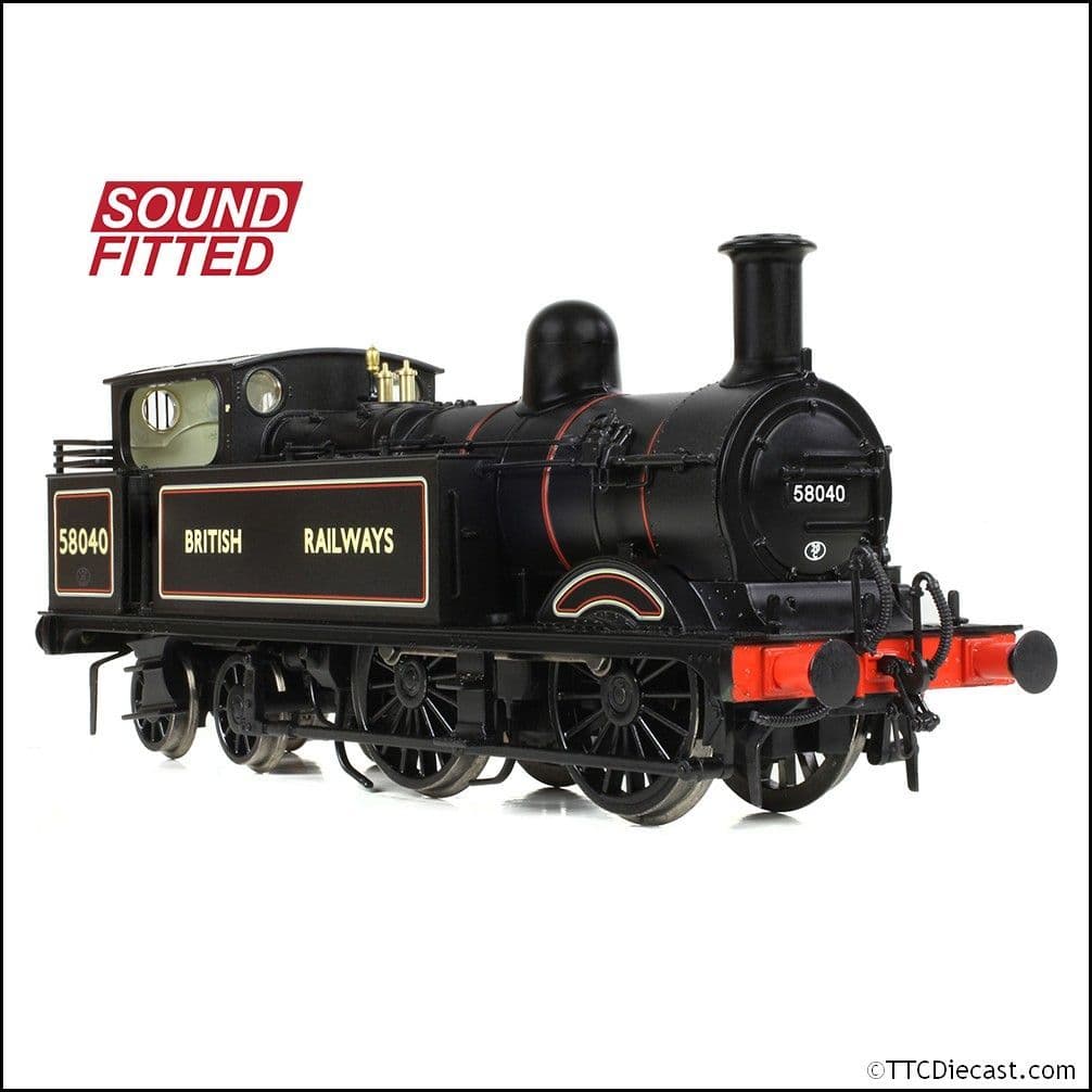 Bachmann 31-743ASF MR 1532 (1P) Tank 58040 BR Lined Black (British Railways), OO Gauge