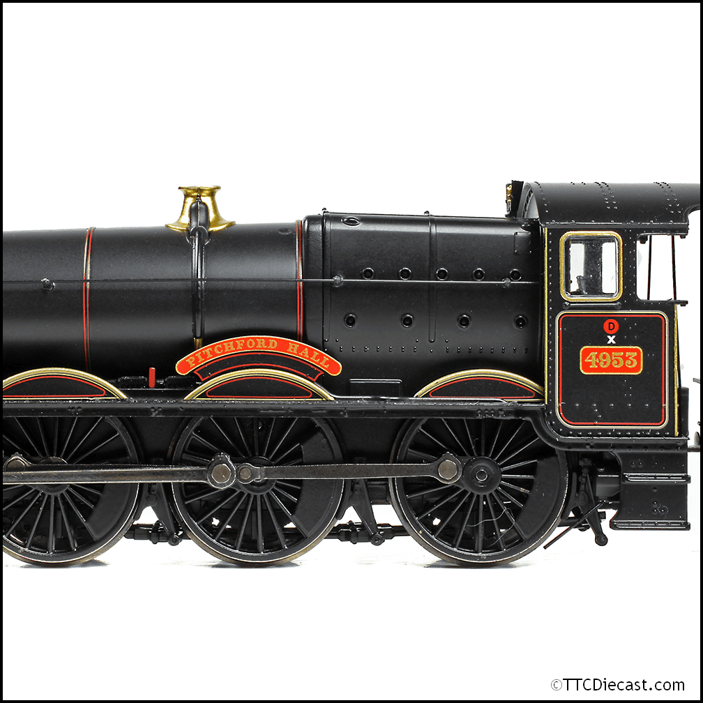 Bachmann 32-002B GWR 49XX 'Hall' 4953 'Pitchford Hall' BR Lined Black (E/E), OO Gauge