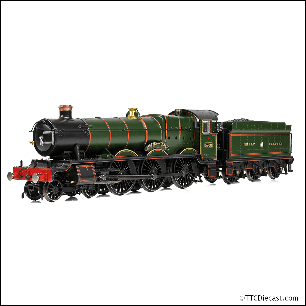 Bachmann 32-004A GWR 49XX 'Hall' 5900 'Hinderton Hall' Lined Green (GW Crest), OO Gauge