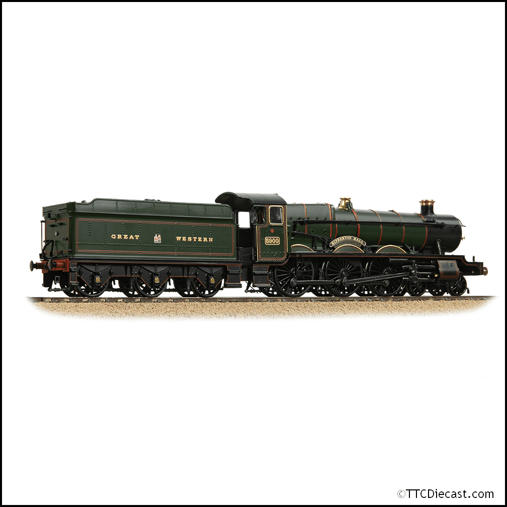 Bachmann 32-004A GWR 49XX 'Hall' 5900 'Hinderton Hall' Lined Green (GW Crest), OO Gauge