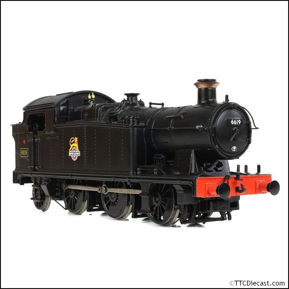 Bachmann 32-085A GWR 56XX Tank 6619 BR Black (Early Emblem), OO Gauge
