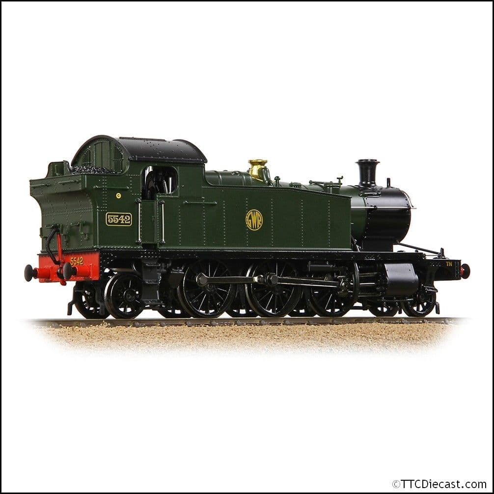 Bachmann 32-141 GWR 4575 Prairie Tank 5542 GWR Green (Shirtbutton), OO Gauge