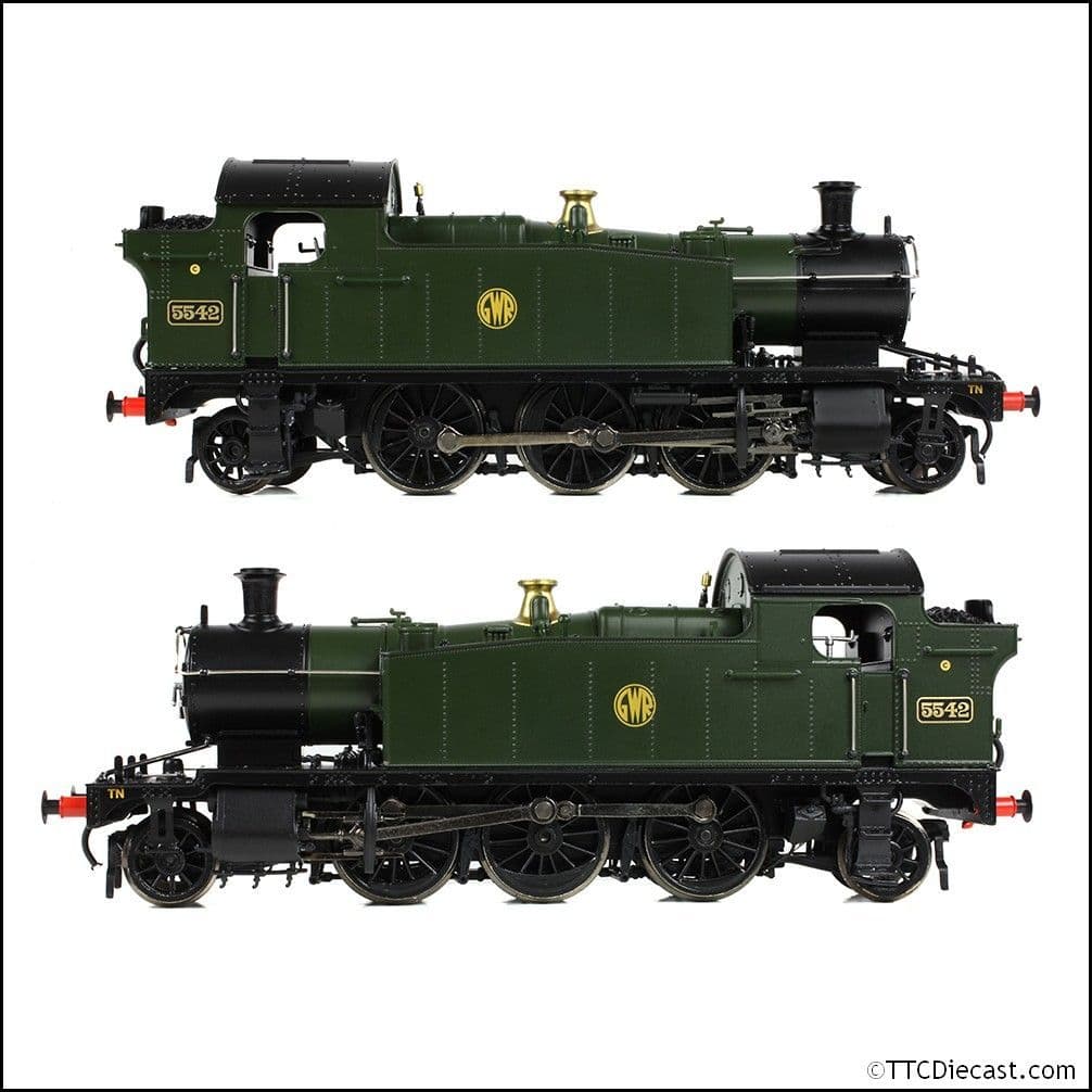 Bachmann 32-141 GWR 4575 Prairie Tank 5542 GWR Green (Shirtbutton), OO Gauge