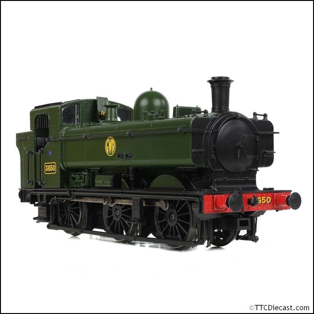 Bachmann 32-198 GWR 8750 Pannier Tank 3650 GWR Green (Shirtbutton), OO Gauge