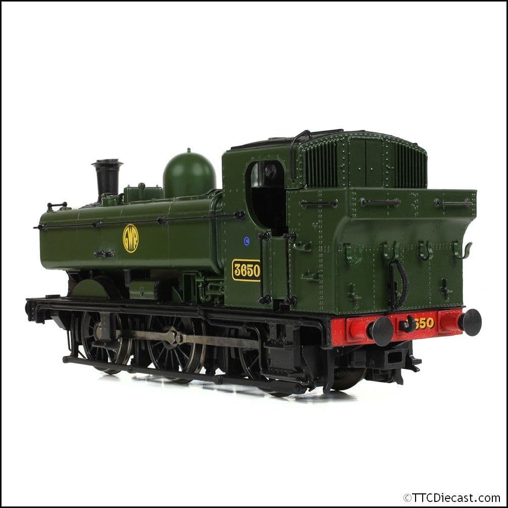 Bachmann 32-198 GWR 8750 Pannier Tank 3650 GWR Green (Shirtbutton), OO Gauge