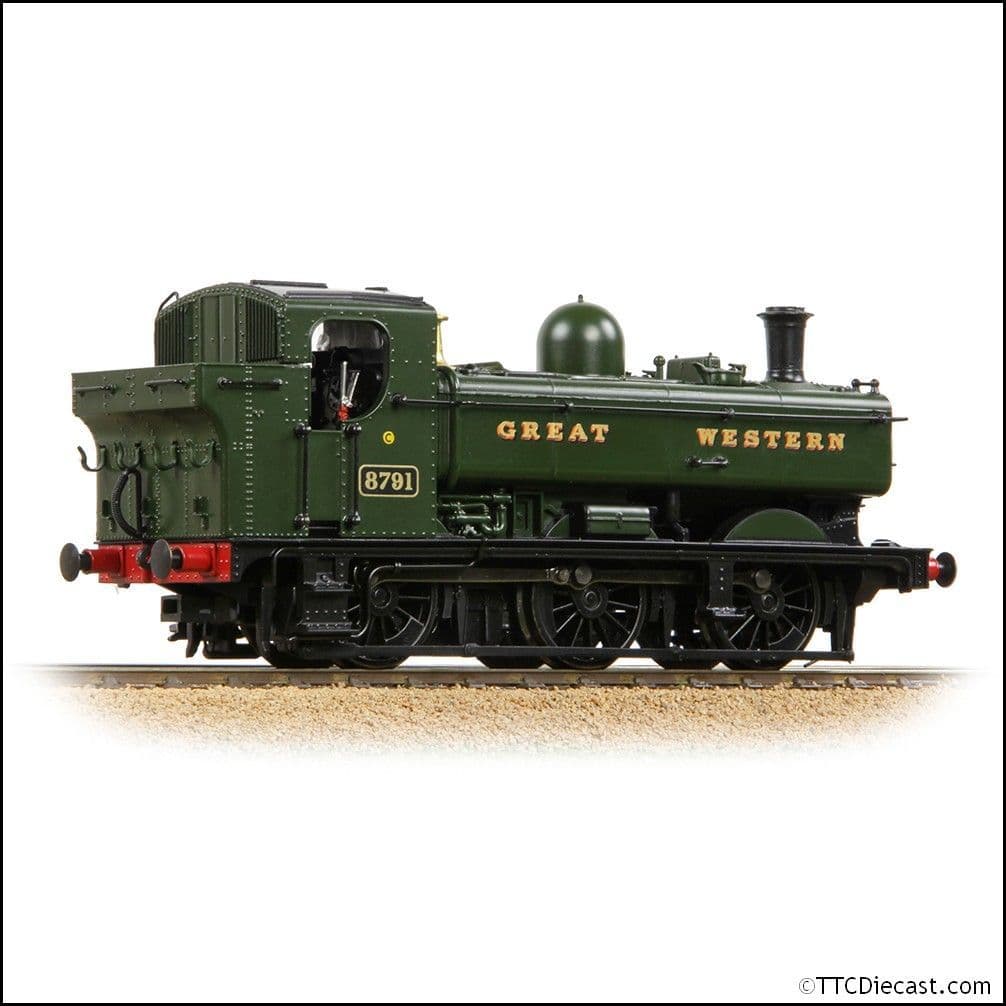 Bachmann 32-204A GWR 8750 Pannier Tank 8791 GWR Green (Great Western) - OO