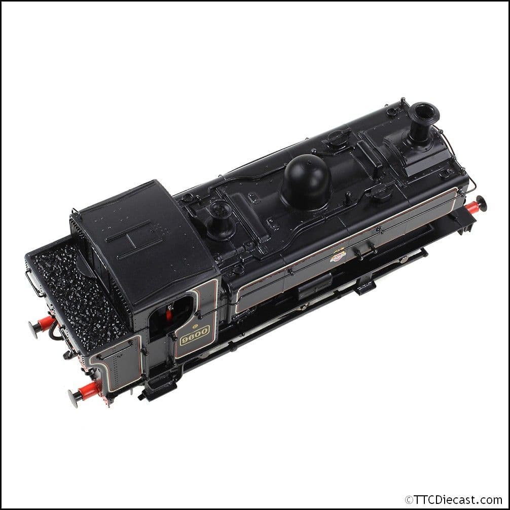Bachmann 32-205B GWR 8750 Pannier Tank 9600 BR Lined Black (Early Emblem) - OO