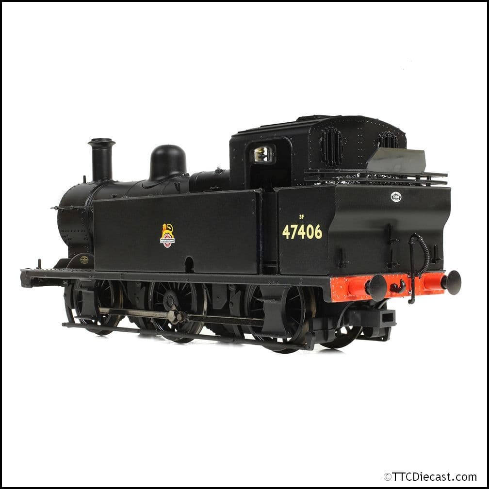 Bachmann 32-231B LMS Fowler 3F (Jinty) 47406 BR Black (Early Emblem), OO Gauge