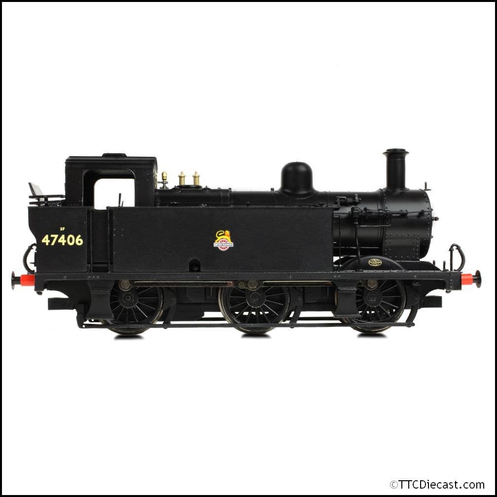 Bachmann 32-231B LMS Fowler 3F (Jinty) 47406 BR Black (Early Emblem), OO Gauge