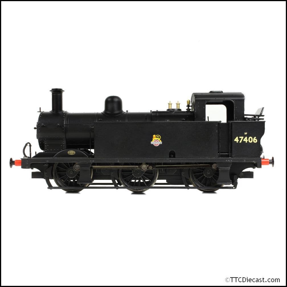 Bachmann 32-231B LMS Fowler 3F (Jinty) 47406 BR Black (Early Emblem), OO Gauge