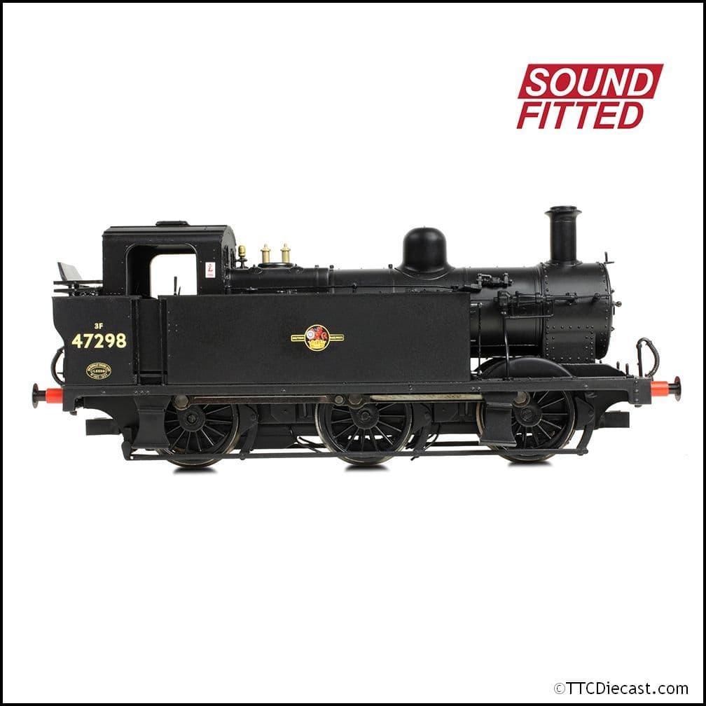 Bachmann 32-232ASF LMS Fowler 3F (Jinty) 47298 BR Black (Late Crest), OO Gauge