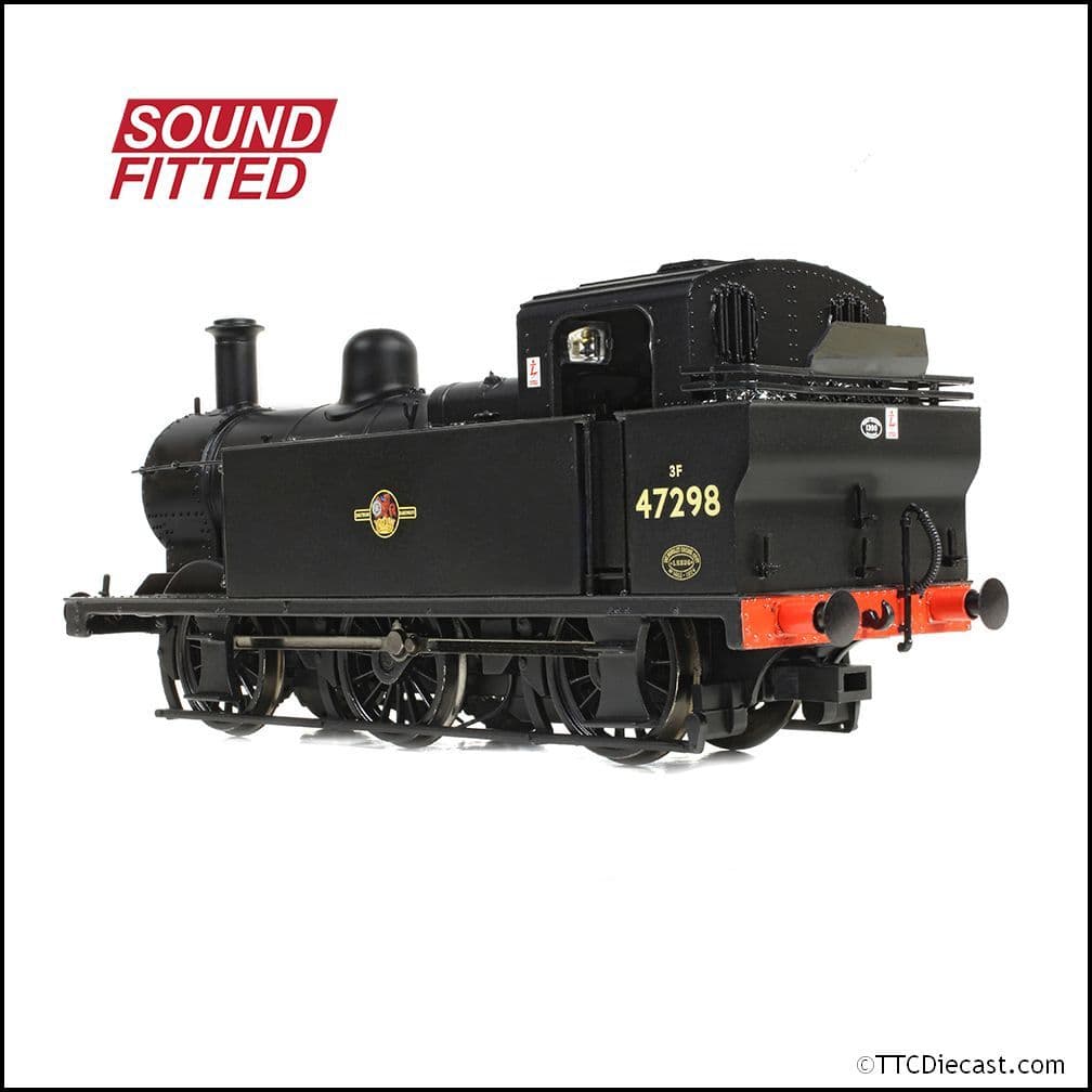 Bachmann 32-232ASF LMS Fowler 3F (Jinty) 47298 BR Black (Late Crest), OO Gauge
