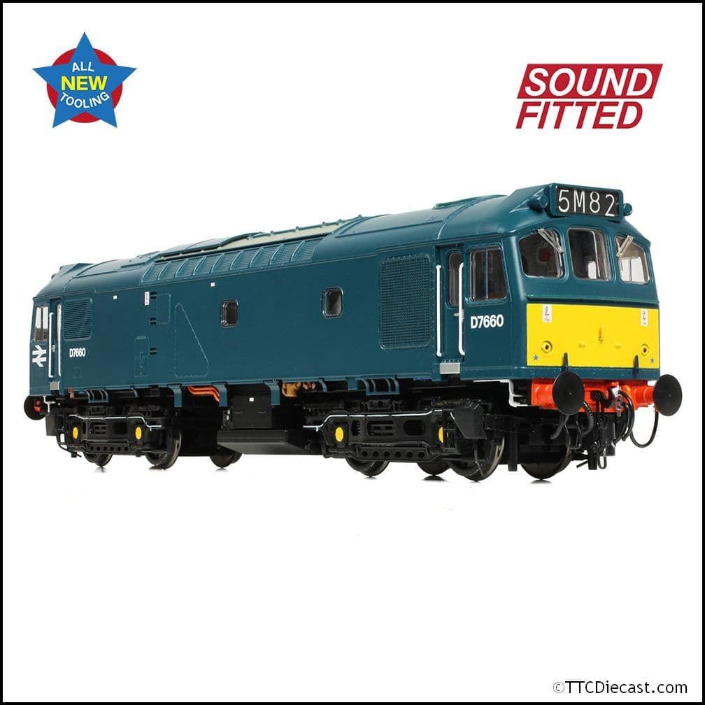 Bachmann 32-333SF Class 25/3 D7660 BR Blue (Small Yellow Panels), OO Gauge