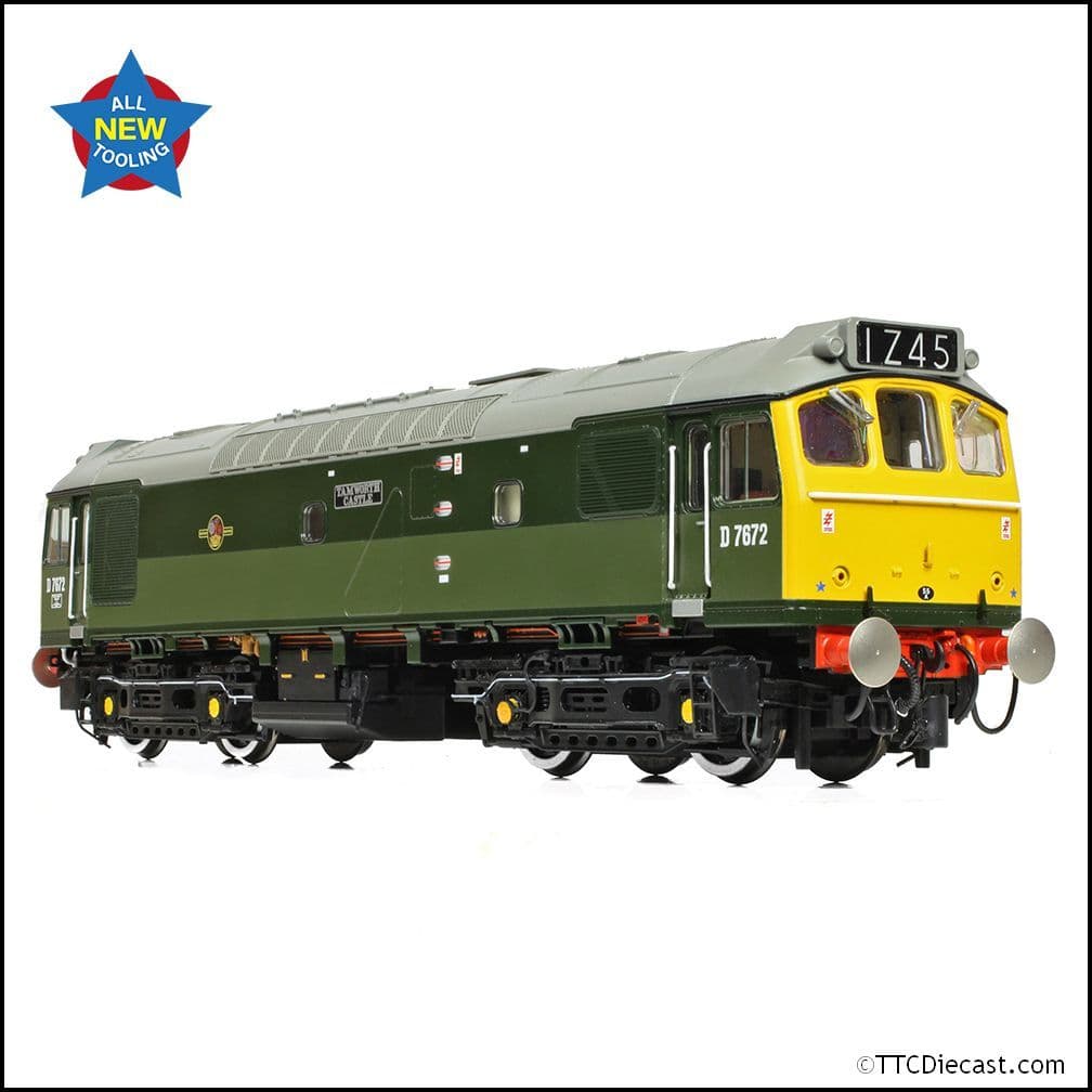 Bachmann 32-334 Class 25/3 D7672 'Tamworth Castle' BR Two-Tone Green, OO Gauge