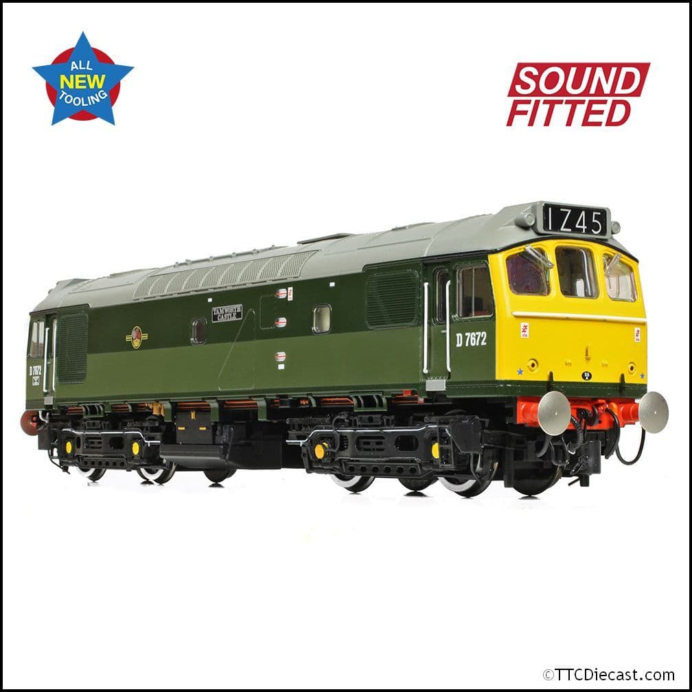 Bachmann 32-334SF Class 25/3 D7672 'Tamworth Castle' BR Two-Tone Green, OO Gauge