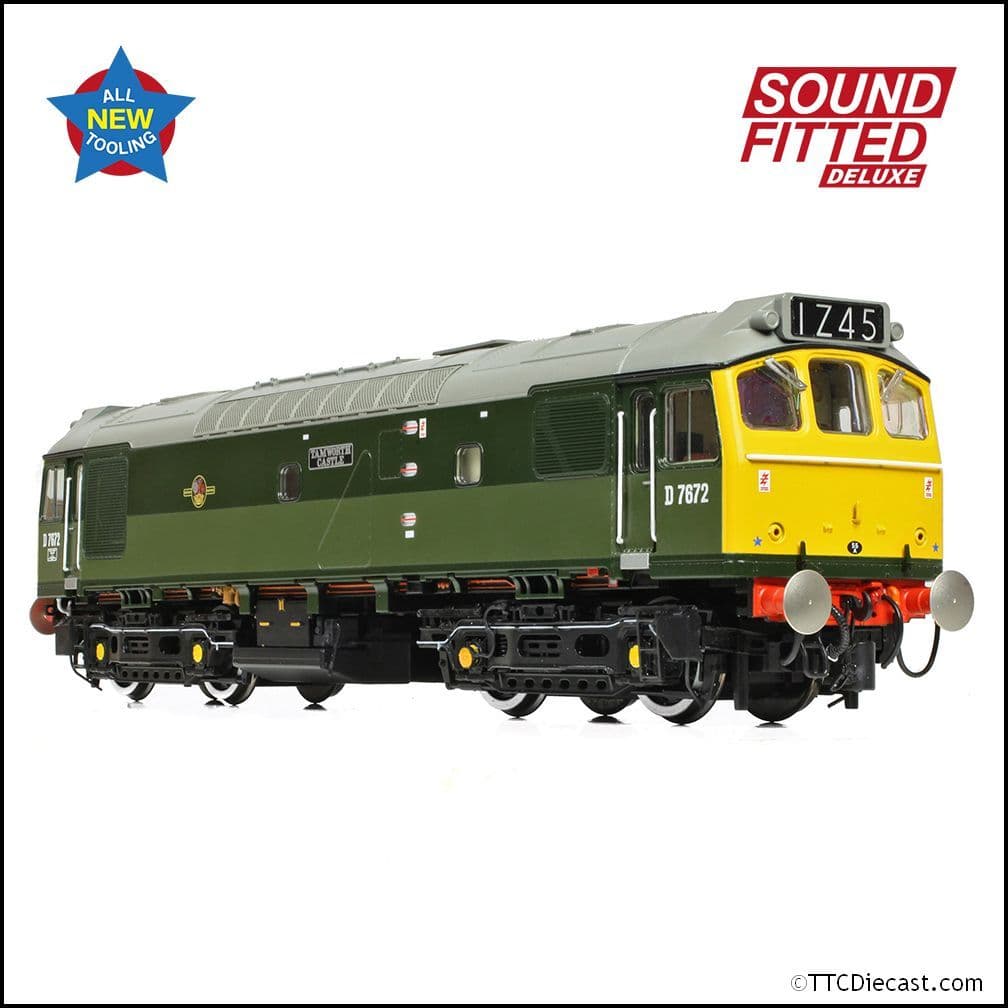 Bachmann 32-334SFX Class 25/3 D7672 'Tamworth Castle' BR Two-Tone Green, OO Gauge