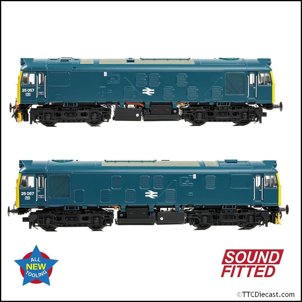 Bachmann 32-340ASF Class 25/1 25057 BR Blue, OO Gauge