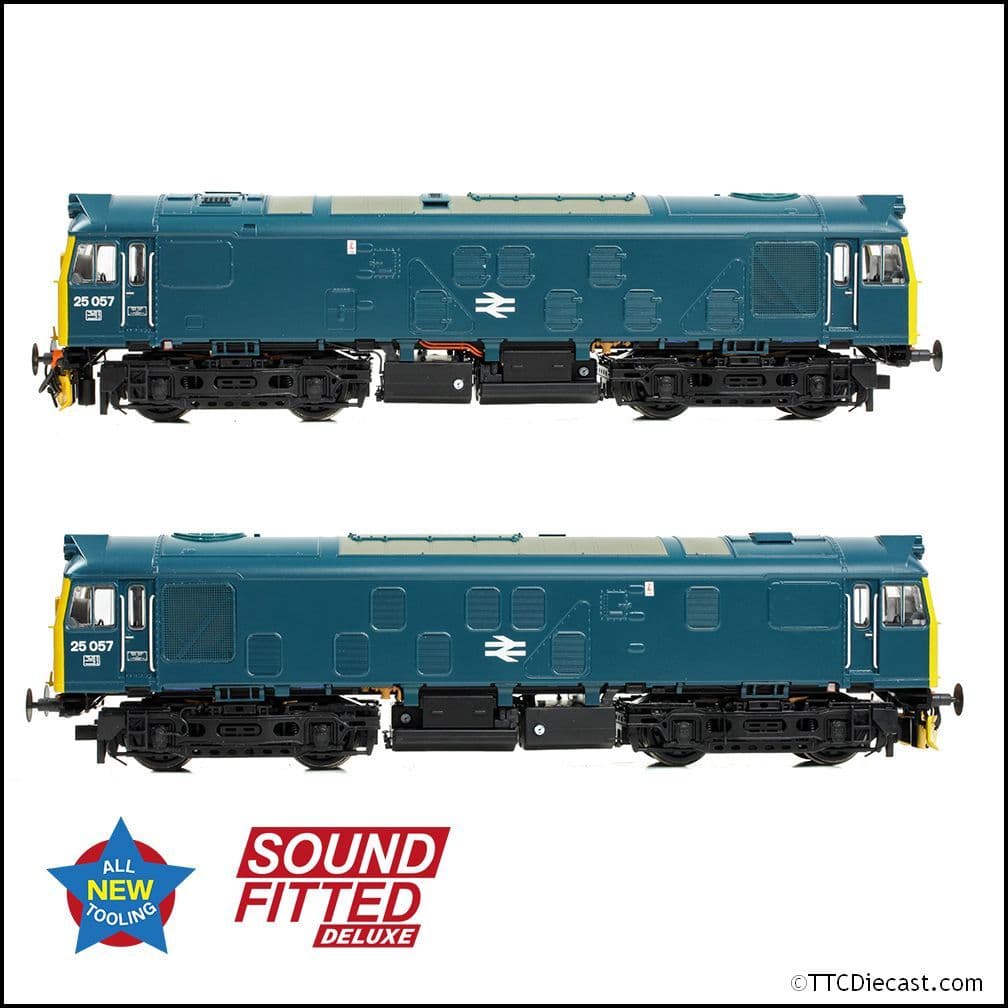 Bachmann 32-340ASFX Class 25/1 25057 BR Blue, OO Gauge