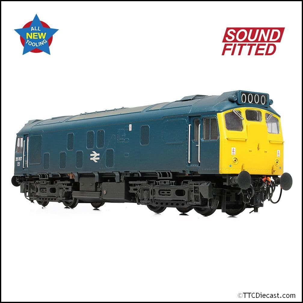Bachmann 32-340SF Class 25/1 25057 BR Blue [W], OO Gauge