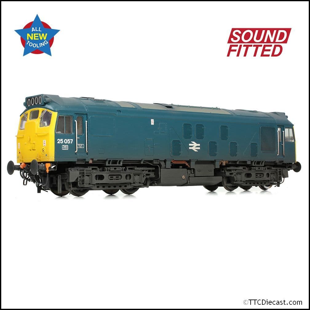 Bachmann 32-340SF Class 25/1 25057 BR Blue [W], OO Gauge