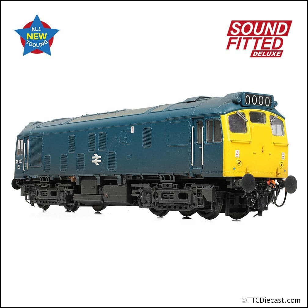 Bachmann 32-340SFX Class 25/1 25057 BR Blue [W], OO Gauge
