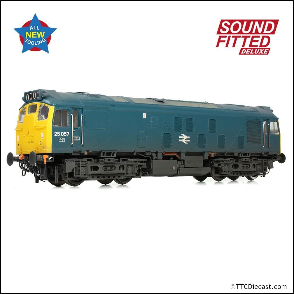 Bachmann 32-340SFX Class 25/1 25057 BR Blue [W], OO Gauge