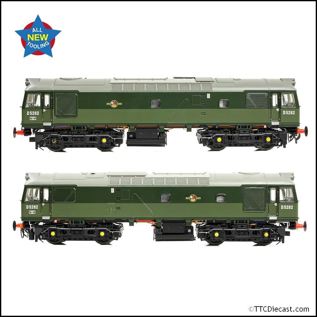 Bachmann 32-341 Class 25/2 D5282 BR Two-Tone Green (SYE), OO Gauge