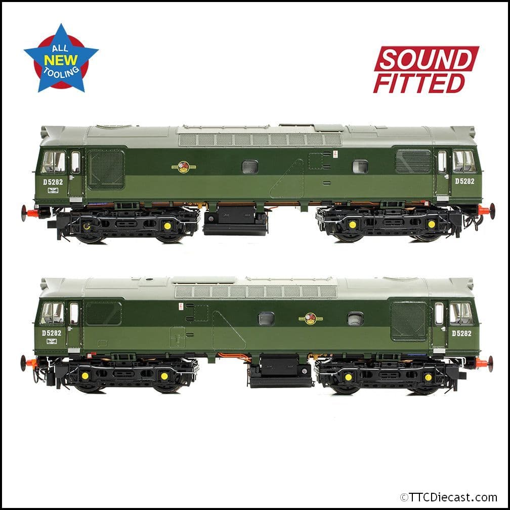 Bachmann 32-341SF Class 25/2 D5282 BR Two-Tone Green (SYE), OO Gauge