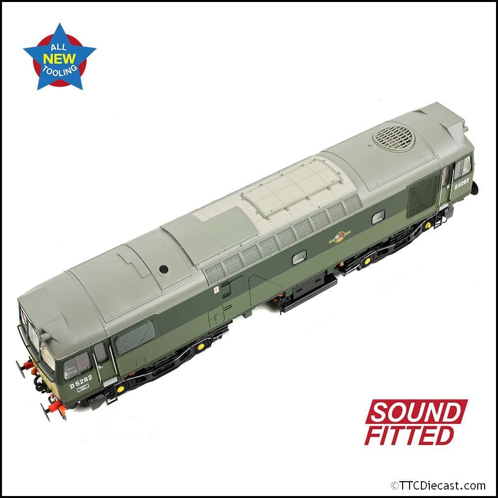 Bachmann 32-341SF Class 25/2 D5282 BR Two-Tone Green (SYE), OO Gauge