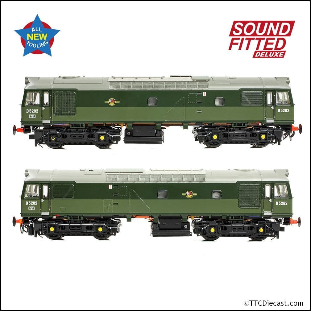 Bachmann 32-341SFX Class 25/2 D5282 BR Two-Tone Green (SYE), OO Gauge