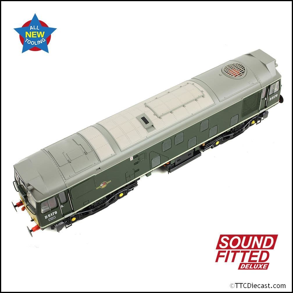 Bachmann 32-343ASFX Class 25/1 D5179 BR Green (Small Yellow Panels), OO Gauge