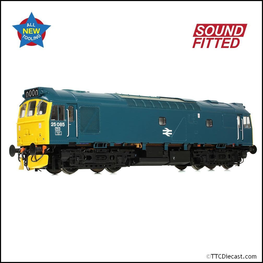 Bachmann 32-344SF Class 25/2 25085 BR Blue, OO Gauge