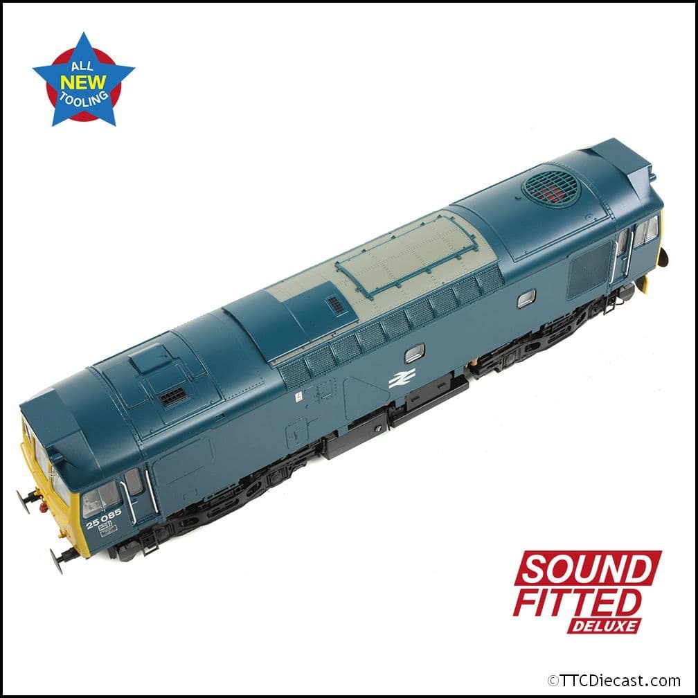 Bachmann 32-344SFX Class 25/2 25085 BR Blue, OO Gauge