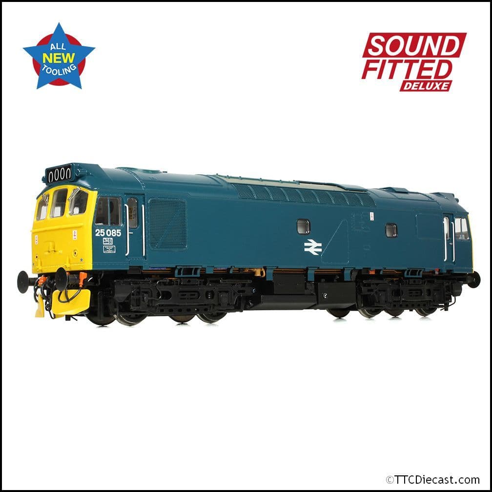 Bachmann 32-344SFX Class 25/2 25085 BR Blue, OO Gauge