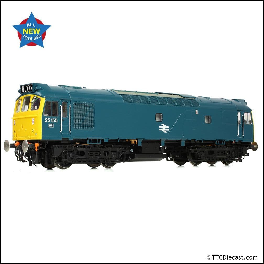 Bachmann 32-345 Class 25/2 25155 BR Blue, OO Gauge