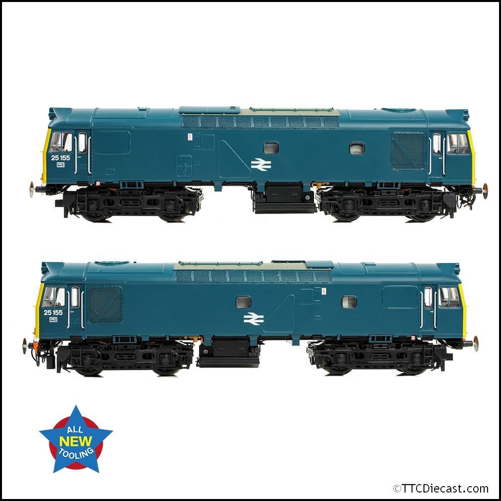 Bachmann 32-345 Class 25/2 25155 BR Blue, OO Gauge