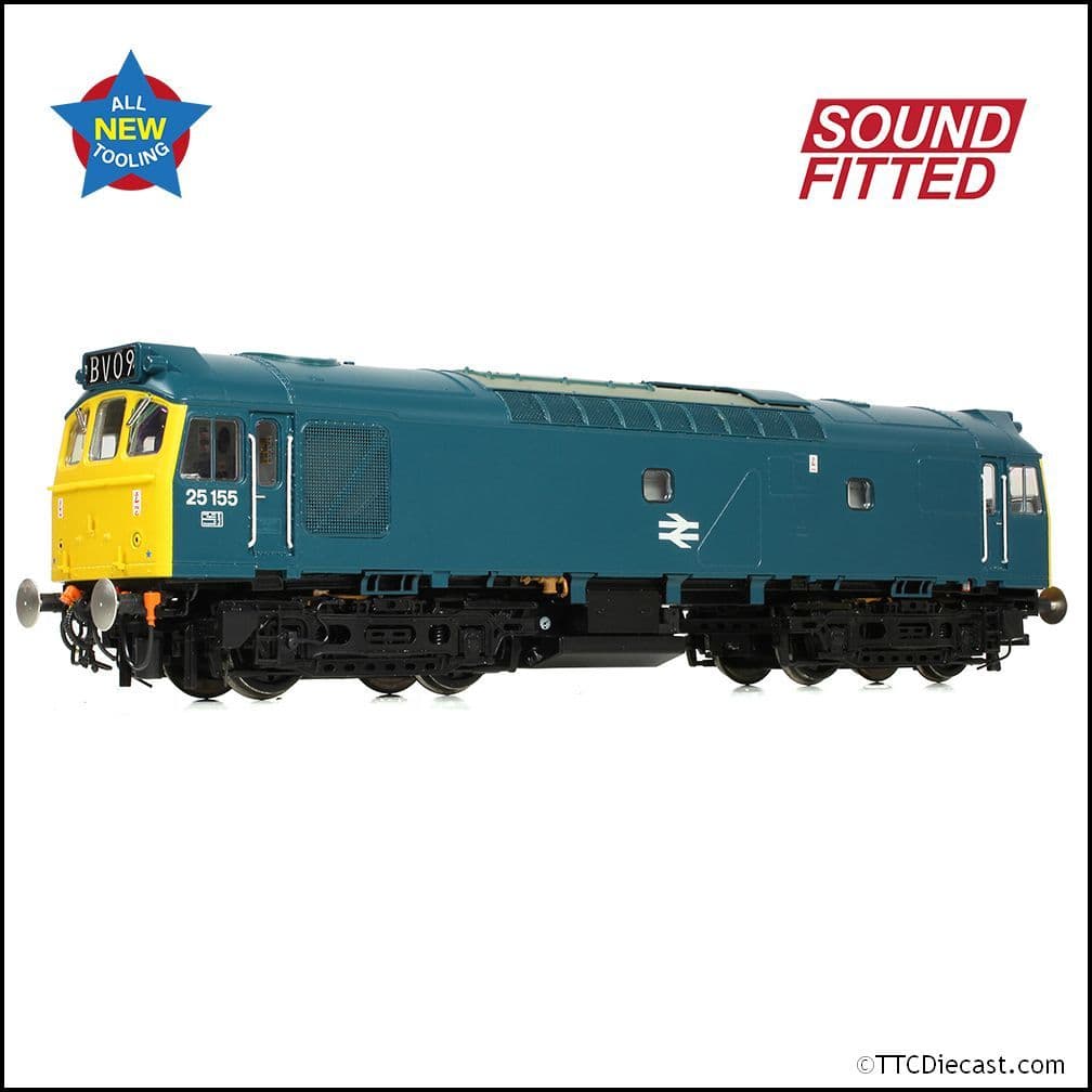 Bachmann 32-345SF Class 25/2 25155 BR Blue, OO Gauge