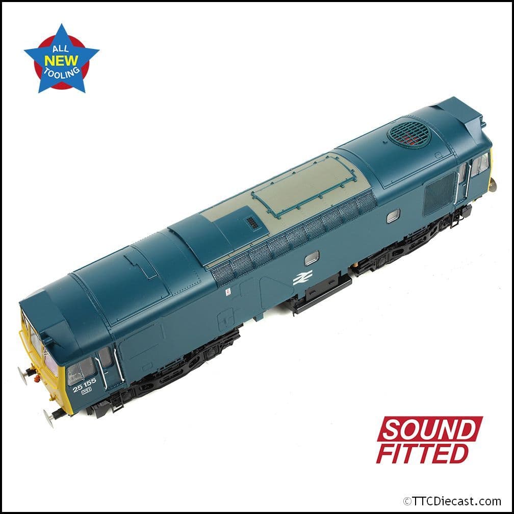 Bachmann 32-345SF Class 25/2 25155 BR Blue, OO Gauge