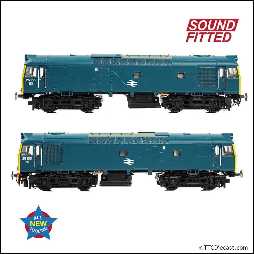 Bachmann 32-345SF Class 25/2 25155 BR Blue, OO Gauge